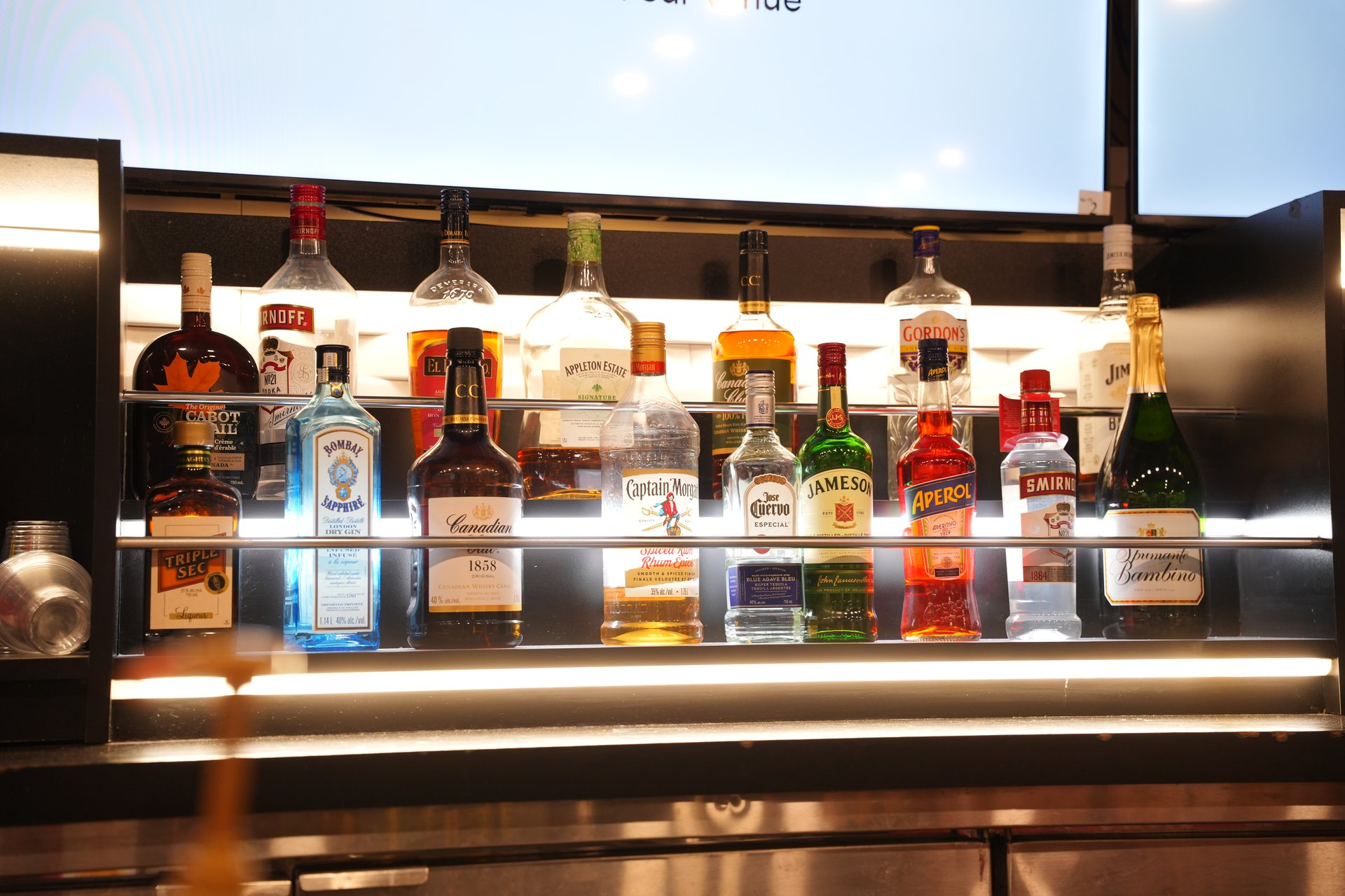 Illuminated Spirits & Liquor Display